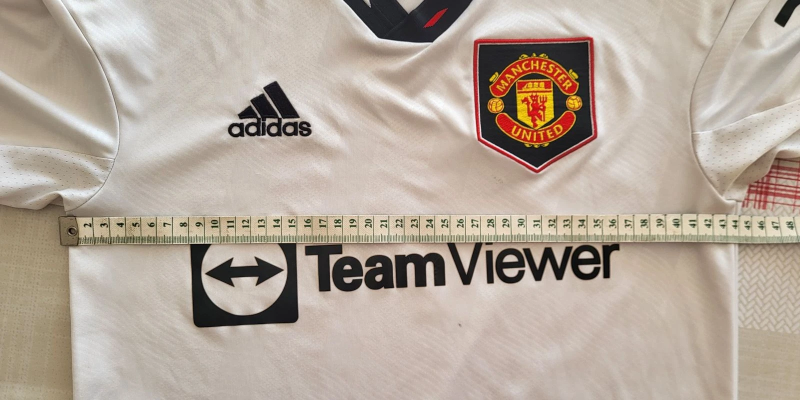 Adidas Manchester United Camisa Visitante 2022/23 H13880 Branca T.PP Autêntica TBE – photo 8